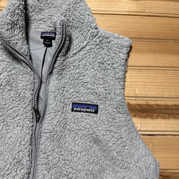 Patagonia Los Gatos Double Faced Fleece Full Zip Mock Neck Vest Women's Small - Picture 5 of 11
